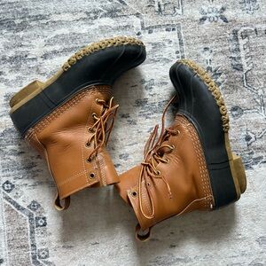 LL Bean Classic The Bean Boot Lace Up Duck Fisherman Boots size 7
